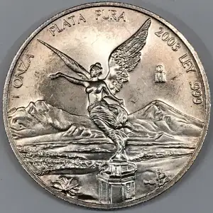 MEXICO Silver Libertad ONZA (Troy Ounce of Silver) 1982-present (generic, any KM#) (2)