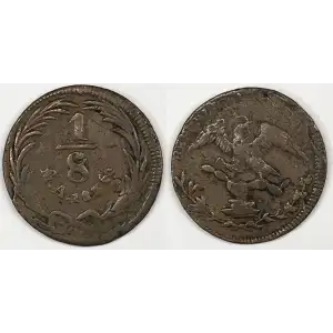 Mexico Copper 1/8 REAL (Octavo Real)