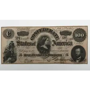 $100   Issues of the Confederate States of America CS-65 (2)