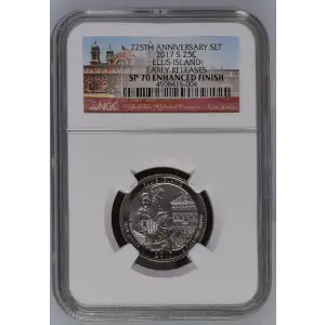 2017 ELLIS ISLAND EARLY RELEASES 225TH ANNIVERSARY SET ENHANCED FINISH (2)