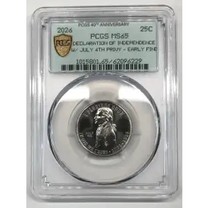 2026 25C Declaration of Independence w/ July 4th Privy - Early Find (3)