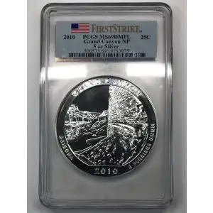 2010 5 oz Silver America the Beautiful Grand Canyon National