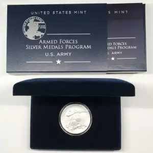 2023 US Army 2.5 oz Silver Medal w US Mint OGP - Box & COA