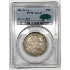 Classic Commemorative Silver--- Robinson Arkansas Centennial 1935-1939-Silver- 0.5 Dollar