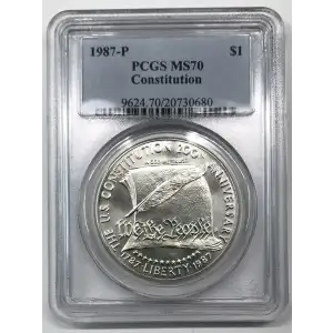 1987-P $1 Constitution