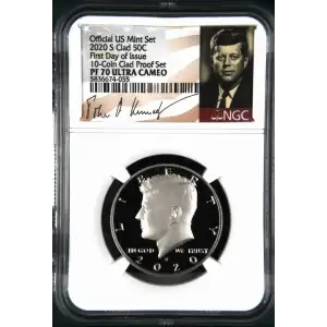 2020 S First Day of Issue 10-Coin Clad Proof Set Official US Mint Set ULTRA CAMEO (2)