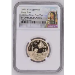 2019 S Mary Ross 10-Coin Silver Proof Set ULTRA CAMEO (2)