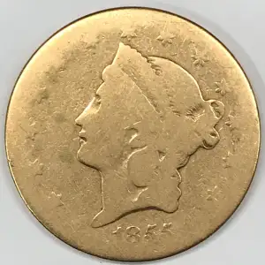 1855 S Liberty Head $20 Gold Double Eagle (2)