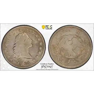 1795 $1 Flowing Hair, 3 Leaves