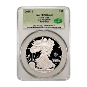 2025-S Silver Eagle S$1 U.S. Navy Privy DCAM (Proof) (2)