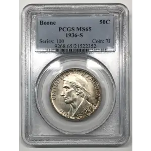 1936-S 50C Boone