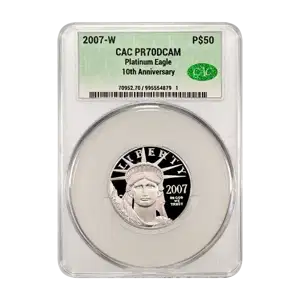 2007-W Platinum Eagle P$50 DCAM (Proof) (2)