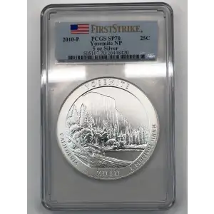 2010-P 25C Yosemite NP 5oz Silver - First Strike (2)