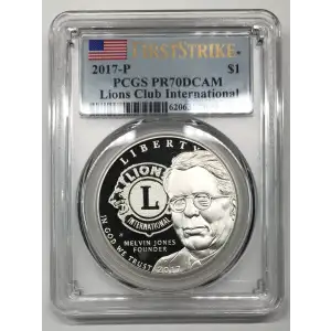 2017-P $1 Lions Club International First Strike, DCAM