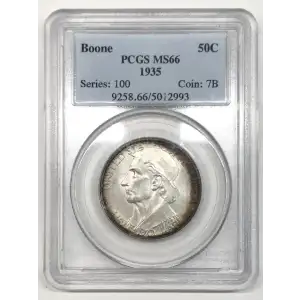 Classic Commemorative Silver--- Daniel Boone Bicentennial 1934-1938-Silver- 0.5 Dollar