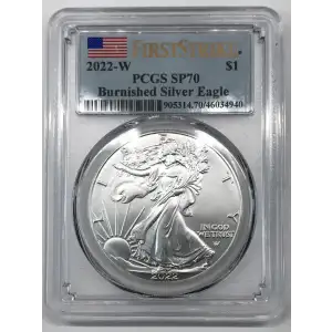 2022-W $1 Burnished Silver Eagle First Strike