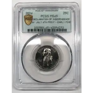 2026 25C Declaration of Independence w/ July 4th Privy - Early Find (3)