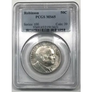 Classic Commemorative Silver--- Robinson Arkansas Centennial 1935-1939-Silver- 0.5 Dollar