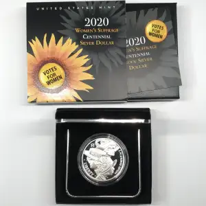 2020-P Women's Suffrage Proof Silver Dollar w US Mint OGP - Box & COA (3)