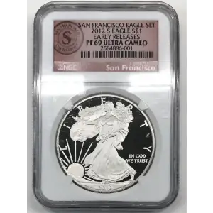 2012 S SAN FRANCISCO EAGLE SET EARLY RELEASES OFFICIAL US MINT SET ULTRA CAMEO (3)