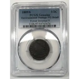 1809/6 1/2C 9 over Inverted 9, BN