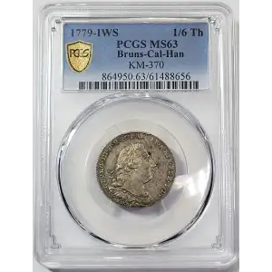 GERMAN STATES Silver 1/6 THALER