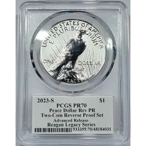 2023-S $1 Peace Dollar Rev PR Two-Coin Reverse Proof Set Advanced R. Regan Legac (4)