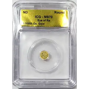 1/500 oz Gold (BAR/ROUND)