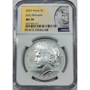 Modern Commemoratives --- Peace Dollar 100th -Silver- 1 Dollar