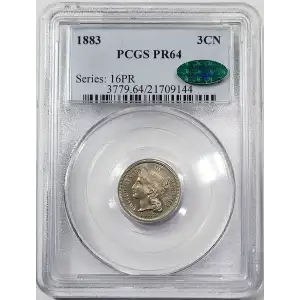 Nickel Three Cent Pieces 1865-1889