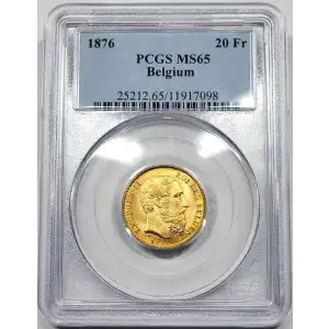 BELGIUM Gold 20 FRANCS (20 Frank) (4)