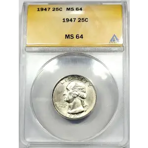 Quarter Dollars-Washington-Silver 1932-1964