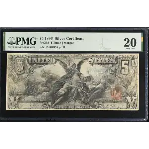 $5 1896 Small Red Silver Certificates 268