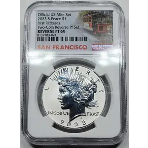 Modern Peace Dollar Two Coin Set (3)