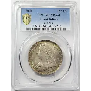 GREAT BRITAIN Silver 1/2 CROWN