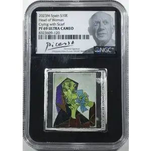 Spain 1 oz Silver 10 EURO (Picasso 1 oz)