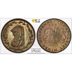 1791 Tk 1/2D DH-387 Anglesey Bronzed AE