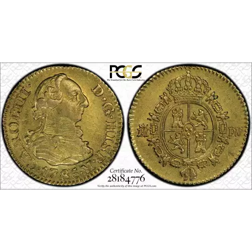 SPAIN Gold 1/2 ESCUDO