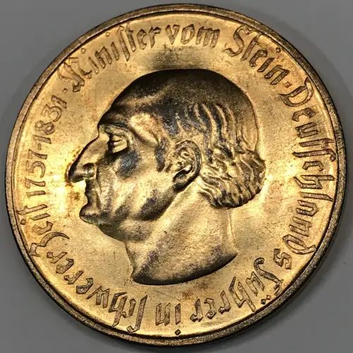 Westphalia 10000 Mark Gilt Notgeld (1923)